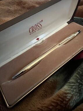 Vintage Cross 1/20 10k Gold Filled Pen 5.25" w/the Original Case